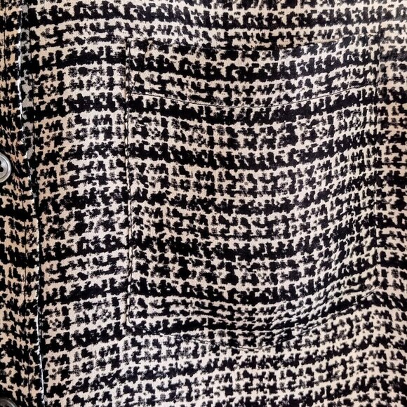 Theory Yarine Tweed Silk Georgette Sleeveless Blouse - Picture 5 of 7